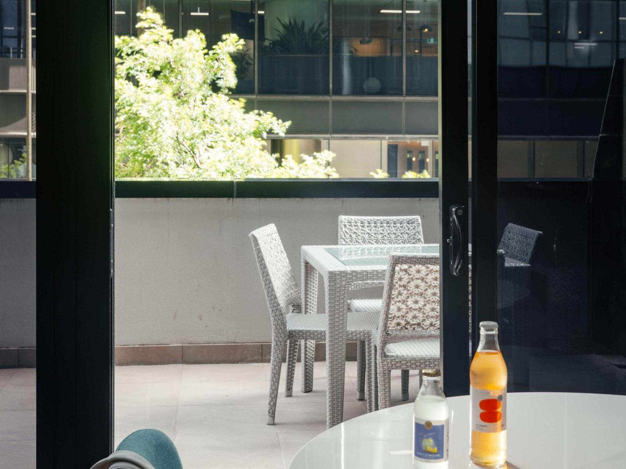 The Olsen Melbourne Art Series Екстер'єр фото The balcony of a typical apartment